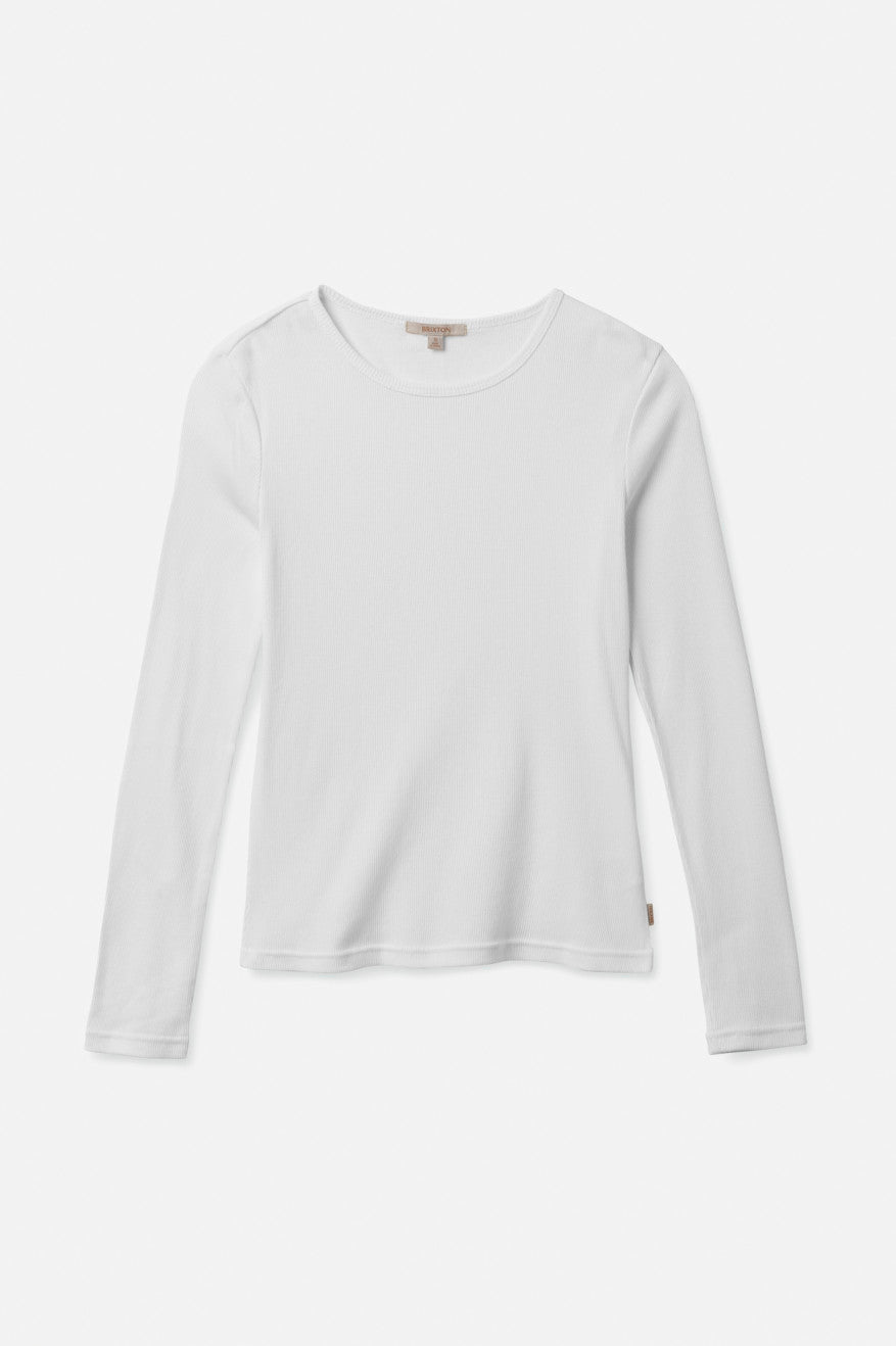 Tops Brixton Tennessee L/S Mujer Blancas | EOSH02783