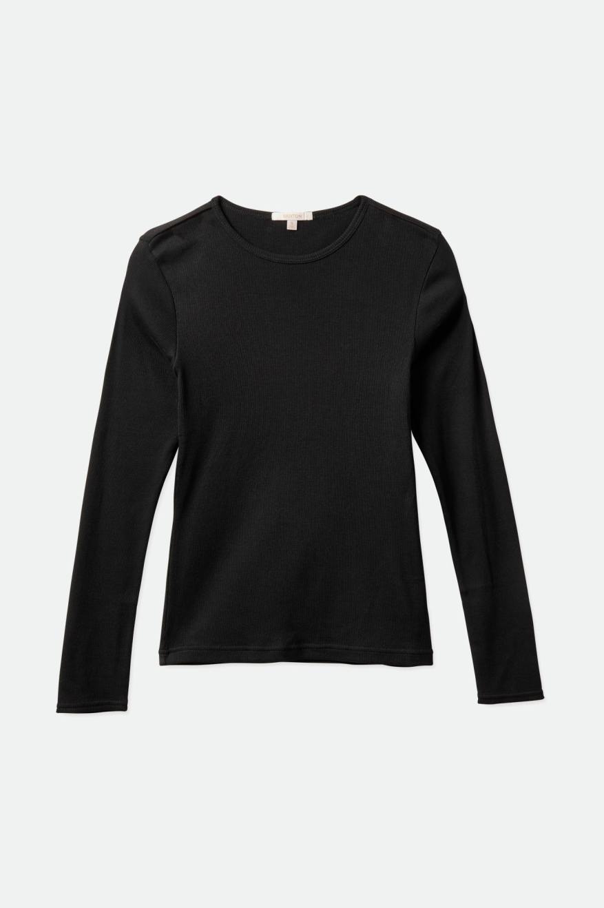 Tops Brixton Tennessee L/S Mujer Negras | OLSV67413