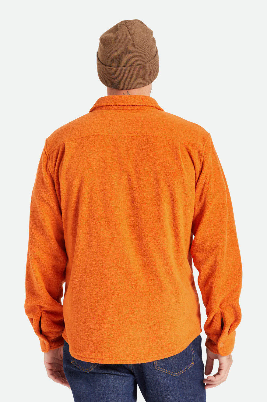 Tops De Franela Brixton Bowery L/S Arctic Stretch Fleece Hombre Naranjas | CNKO80431