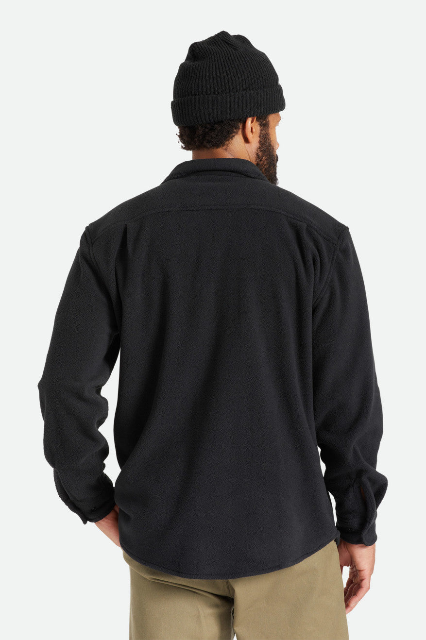 Tops De Franela Brixton Bowery L/S Arctic Stretch Fleece Hombre Negras | USOI93276