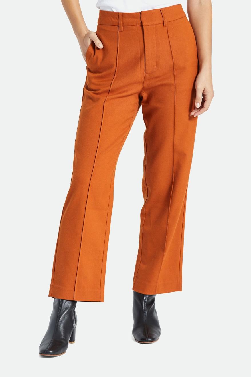 Pantalones Brixton Retro Trouser Mujer Naranjas | FKNG78520