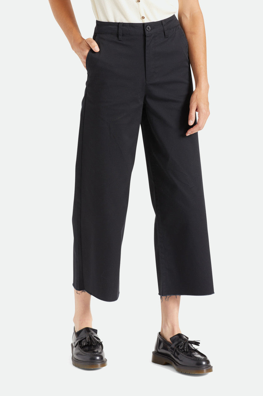 Pantalones Brixton Victory Anchos Leg Mujer Negras | TYKC58672