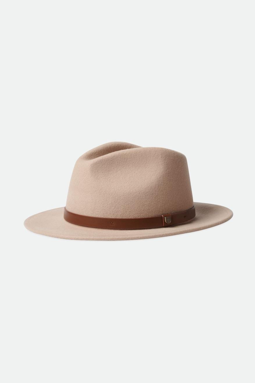 Sombreros De Fieltro Brixton Messer Fedora Mujer Verde Claro | CSOY03126