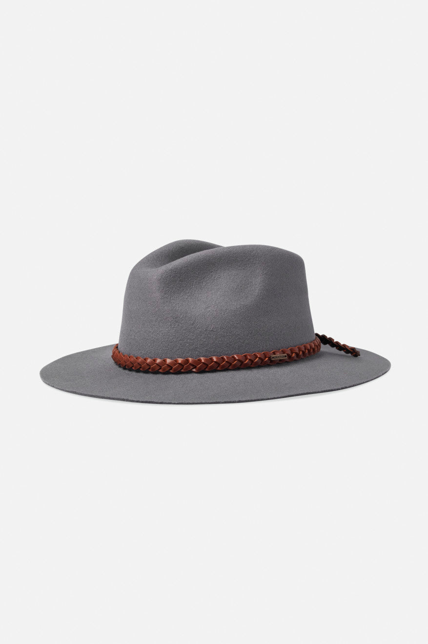 Sombreros De Fieltro Brixton Messer Western Hombre Gris | VYAG04912