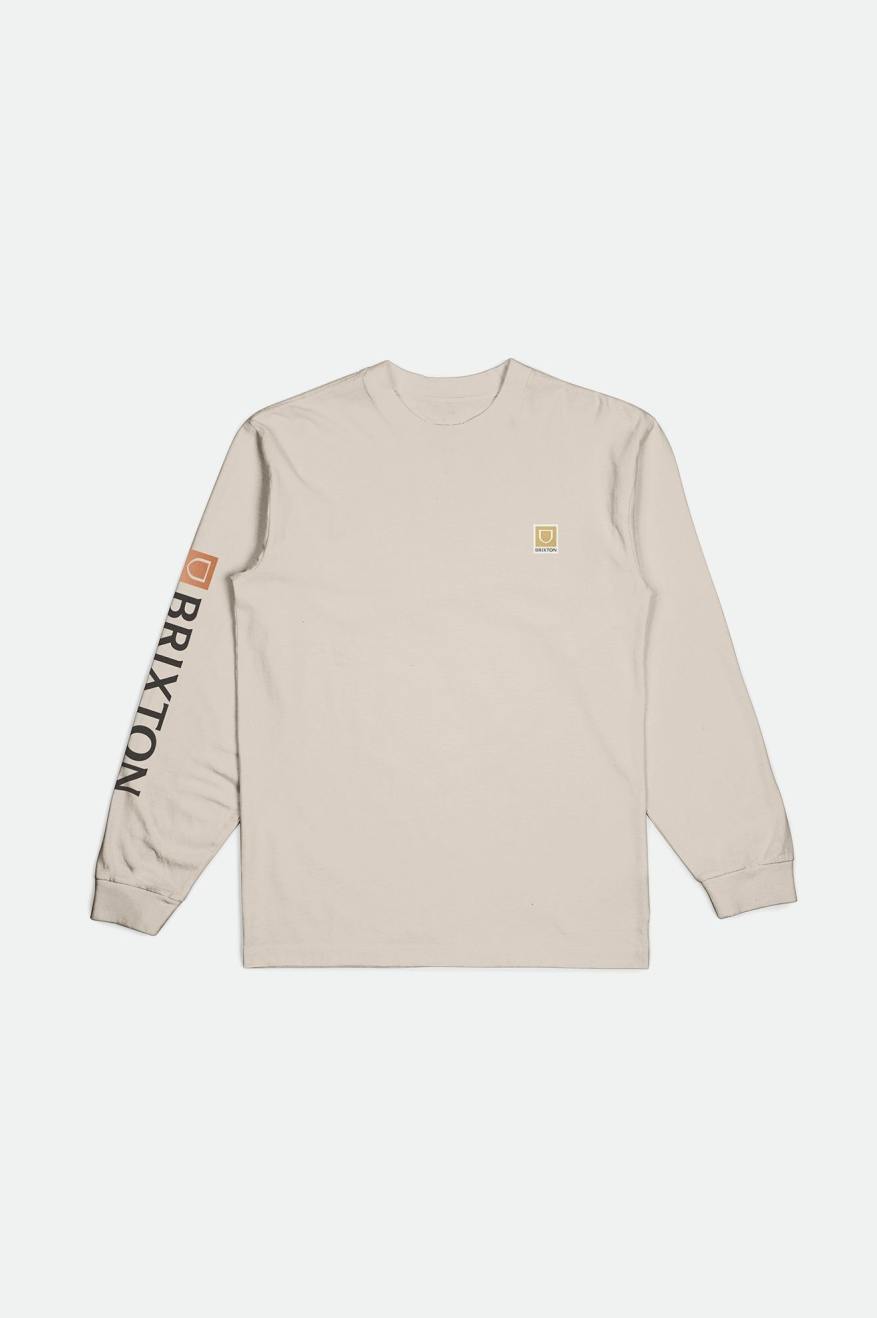 Tops Brixton Beta II L/S Standard Hombre Creme | LOAY81647