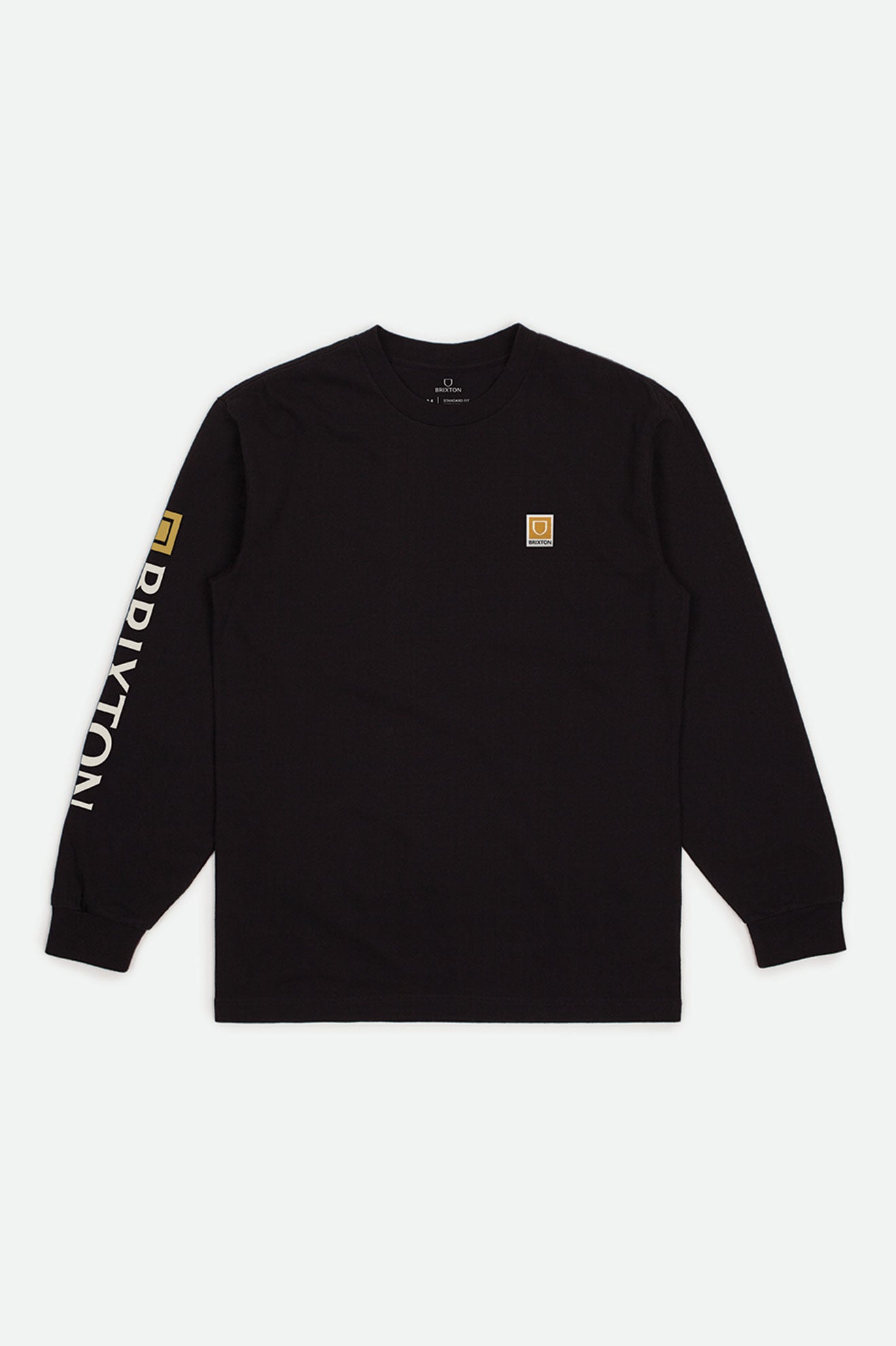 Tops Brixton Beta II L/S Standard Hombre Negras | PCTY30521