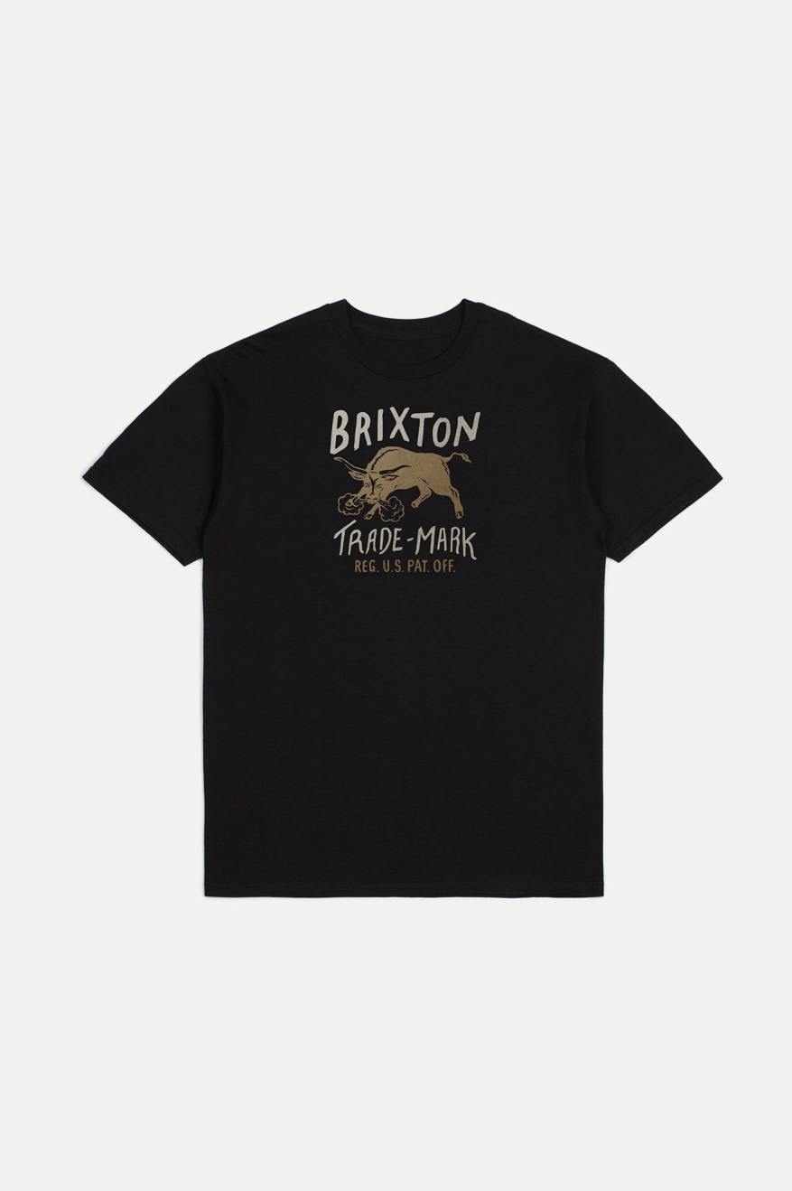 Tops Brixton Roxboro S/S Standard Hombre Negras | GTPF06218